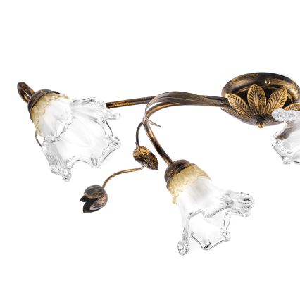 ONLI - Plafonieră ARIANNA 4xE14/6W/230V, bronz