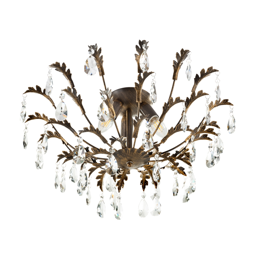 ONLI - Plafonieră TERESA 3xE14/6W/230V bronz