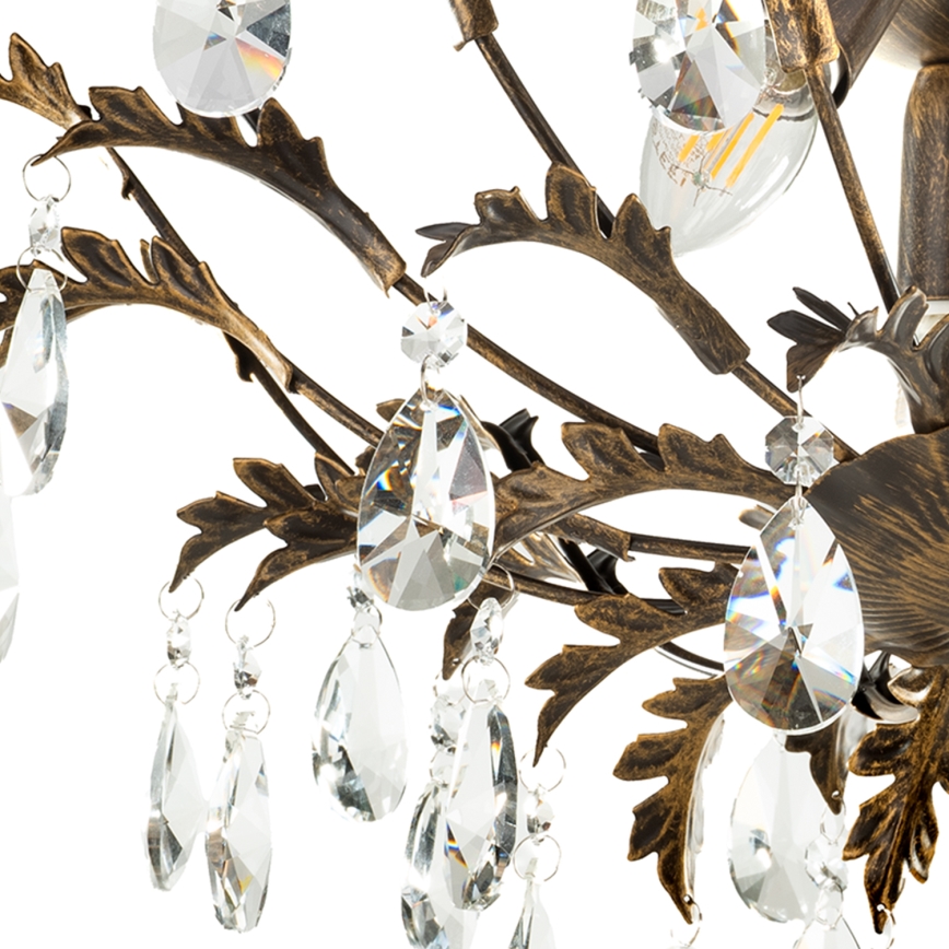 ONLI - Plafonieră TERESA 3xE14/6W/230V bronz