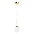 Open Design OR80087 - Lustră de baie suspendată pe cablu BAO 1xG9/8W/230V IP44 aurie