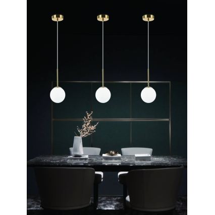 Open Design OR80087 - Lustră de baie suspendată pe cablu BAO 1xG9/8W/230V IP44 aurie