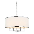 Open Design OR80216 - Candelabru suspendat pe lanț CASA 6xE14/15W/230V crem/crom lucios