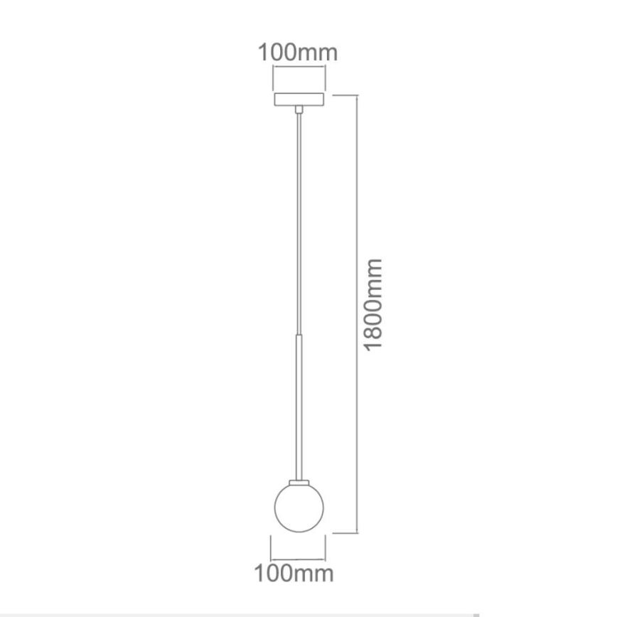 Open Design OR80629 - Pendul pe cablu OTA 1xG9/8W/230V, negru