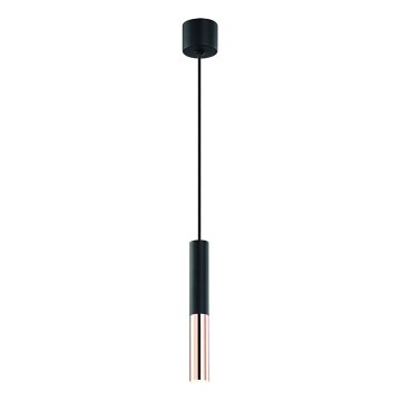 Open Design OR80827 - Lustră suspendată SLIMI pe cablu 1xG9/3,5W/230V negru/aur roz
