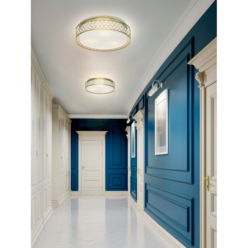 Open Design OR81015 - Plafonieră CAVALLI 3xE27/15W/230V, diametru 52 cm, alamă