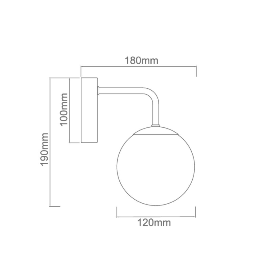 Open Design OR81398 - Lampă de perete pentru baie BAO 1xG9/8W/230V IP44 aurie