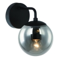 Open Design OR81411 - Lampă de perete BAO 1xE27/8W/230V negru/gri fumuriu