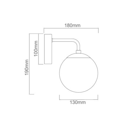 Open Design OR81411 - Lampă de perete BAO 1xE27/8W/230V negru/gri fumuriu