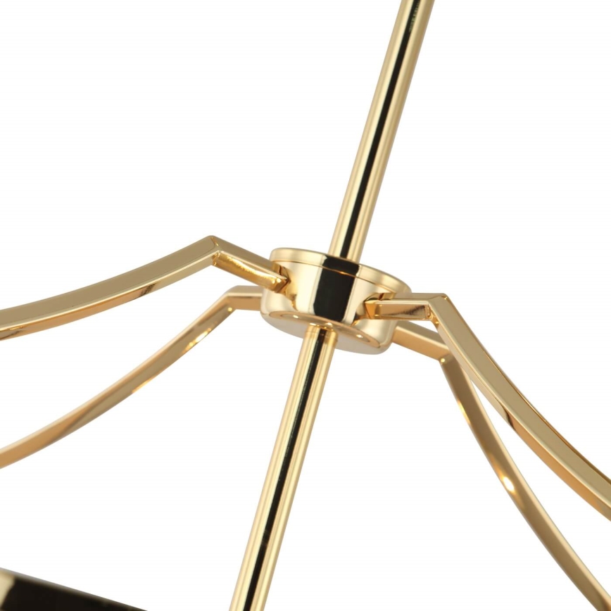 Open Design OR84146 - Lustră pe tijă STANZA 4xE27/15W/230V, diam. 55 cm, auriu/negru