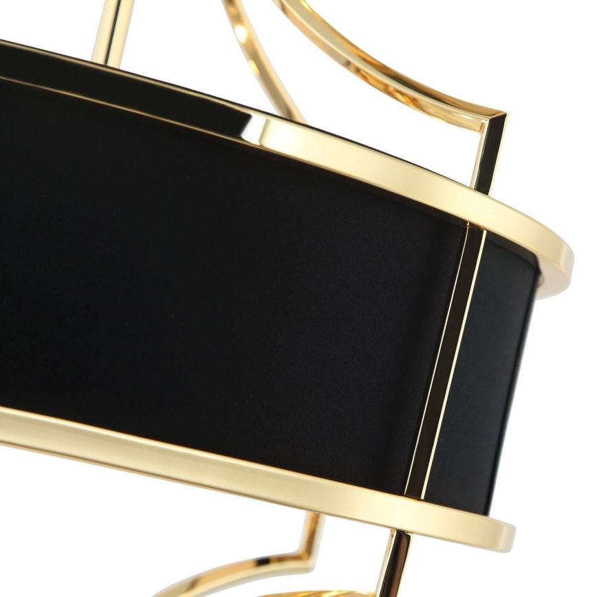 Open Design OR84153 - Lustră pe tijă STESSO, 4xE27/15W/230V, Ø 42 cm, auriu/negru