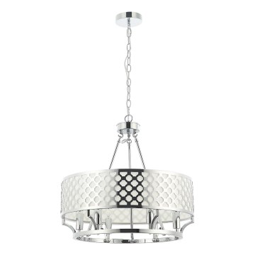 Open Design OR84375 - Lustru suspendat pe lanț VERNO 6xE14/12W/230V Ø 55 cm crom lucios