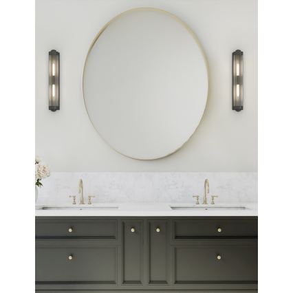 Open Design OR84498 - Aplica de perete pentru baie FUMI 2xG9/8W/230V IP44 neagră