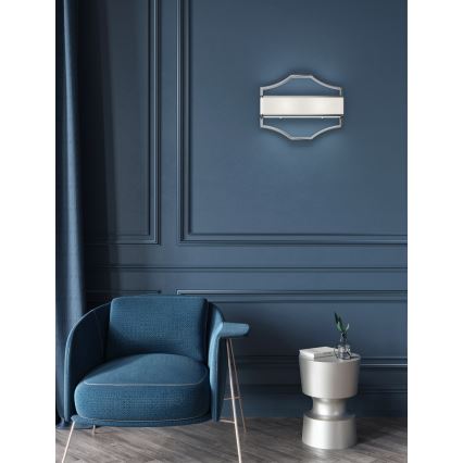 Open Design OR84504 - Aplica de perete GERDO, 2xE14, 12W, 230V, crom lucios/alb