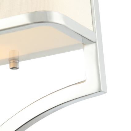 Open Design OR84504 - Aplica de perete GERDO, 2xE14, 12W, 230V, crom lucios/alb