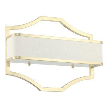 Open Design OR84511 - Aplica de perete GERDO, 2 x E14, 12 W, 230 V, alamă/albă