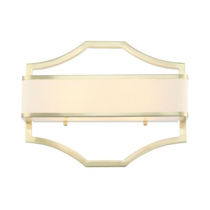 Open Design OR84511 - Aplica de perete GERDO, 2 x E14, 12 W, 230 V, alamă/albă