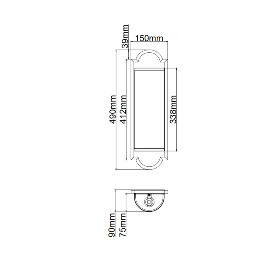 Open Design OR84542 - Aplica de perete LIBERO, 2x E14/12W/230V, alamă