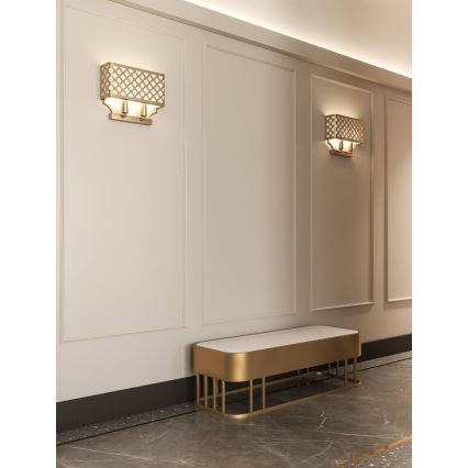 Open Design OR84603 - Aplica de perete VERNO 2xE14/12W/230V alamă