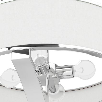 Open Design OR84801 - Lustră pe tijă GERDO, 4xE27/12W/230V, crom lucios/alb