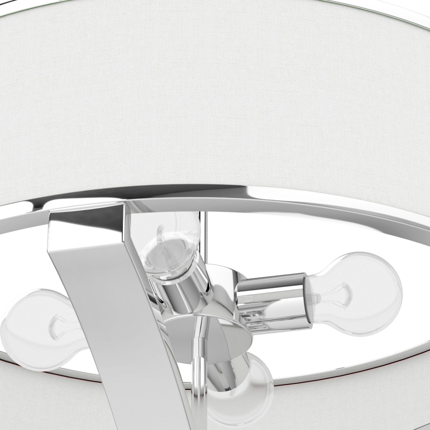 Open Design OR84801 - Lustră pe tijă GERDO, 4xE27/12W/230V, crom lucios/alb