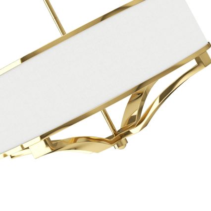 Open Design OR84825 - Lustră pe tijă GERDO, 4xE27/12W/230V, auriu/alb