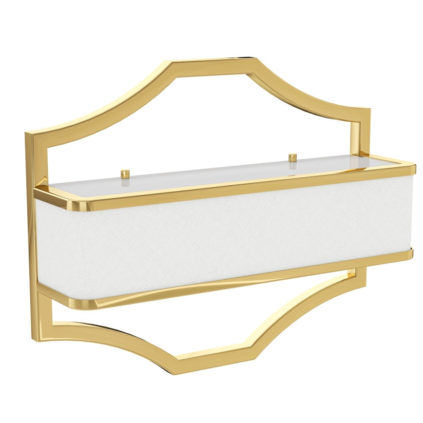 Open Design OR84832 - Aplica de perete GERDO, 2x E14/12W/230V, auriu/alb