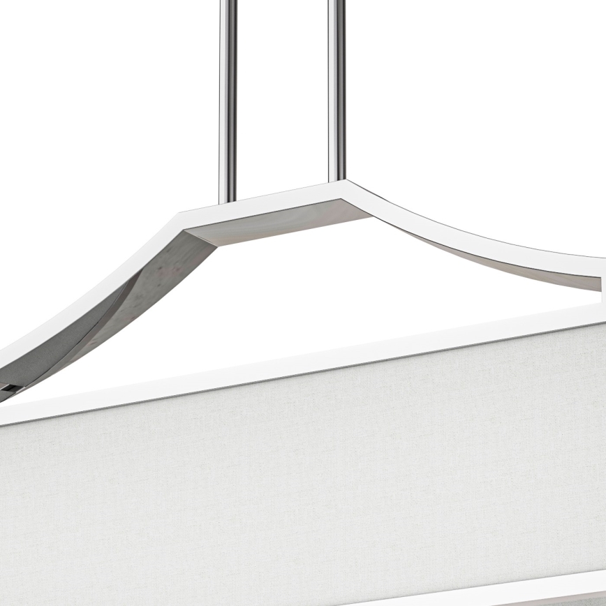 Open Design OR84849 - Lustră pe tijă GERDO OVALE 6xE14/12W/230V crom lucios/alb