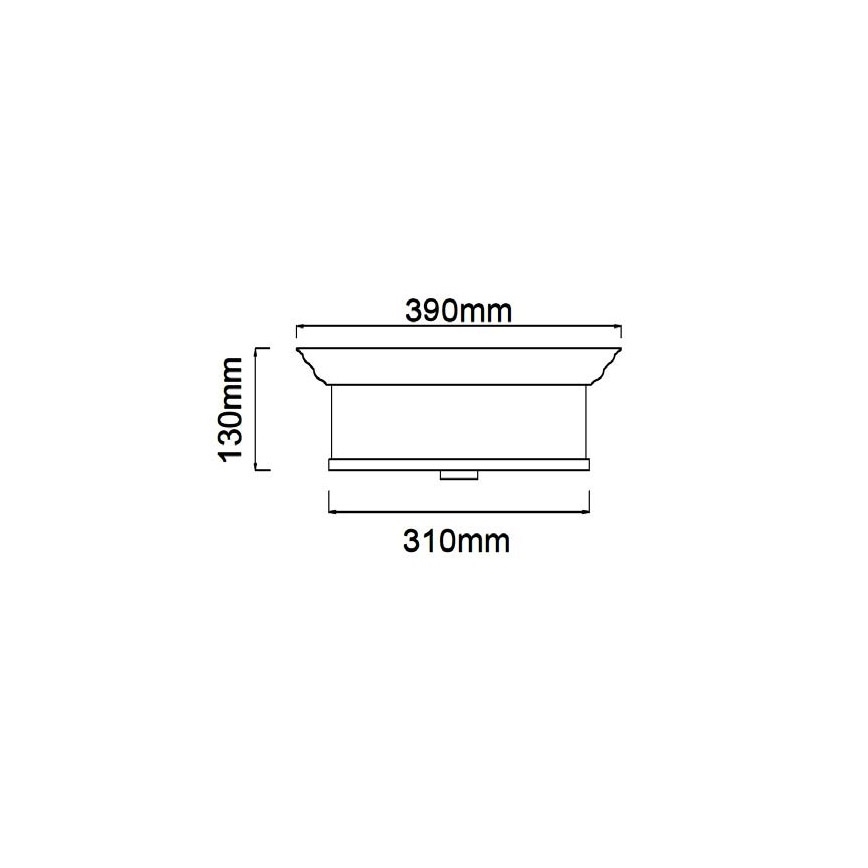 Open Design OR84863 - Plafonieră FAMBURO 3xE14/12W/230V, diam. 31 cm, crom lucios