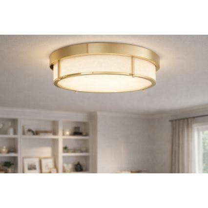 Open Design OR84955 - Plafonieră ROMI, 3x E14/12W/230V, Ø 40 cm, alamă