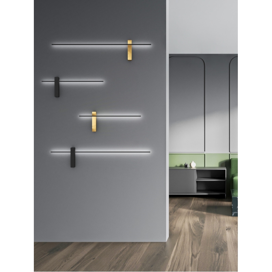 Open Design OR85075 - Aplică de perete LED BENE, 10,5 W, 230 V, 100 cm, auriu
