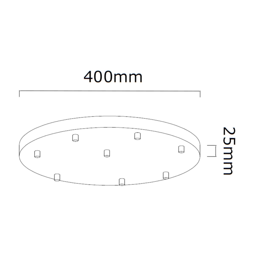 Open Design OR85334 - Candelabru suspendat pe cablu ERO 8xG9/8W/230V auriu