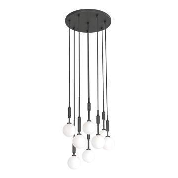 Open Design OR85341 - Lustră suspendată pe cablu ERO 8xG9/8W/230V, neagră