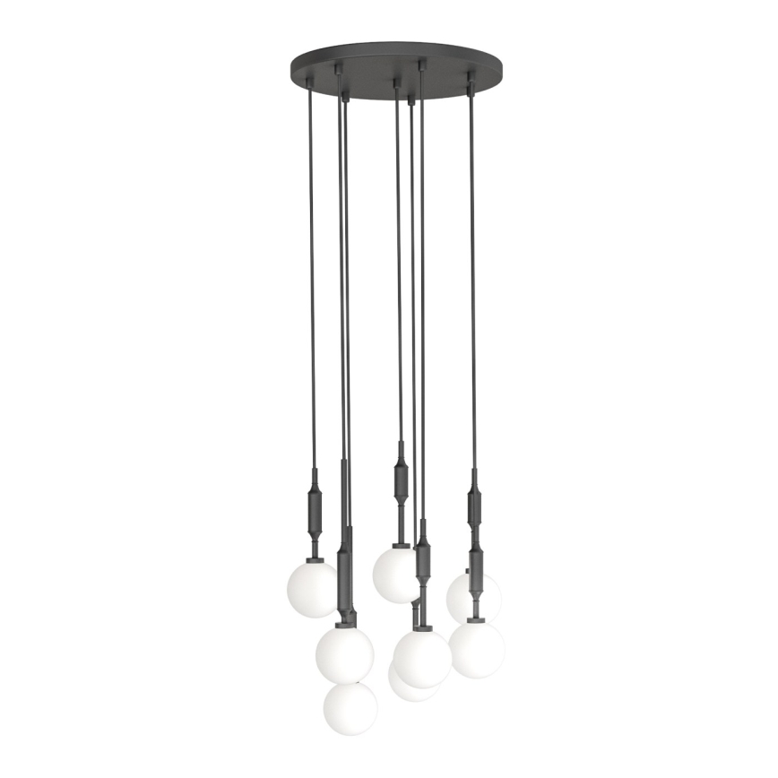 Open Design OR85341 - Lustră suspendată pe cablu ERO 8xG9/8W/230V, neagră