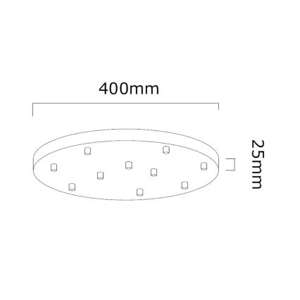 Open Design OR85358 - Lustră suspendată pe cablu ERO 10xG9/8W/230V crom lucios