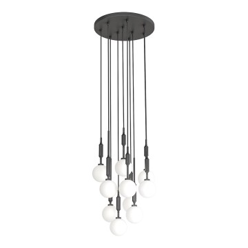 Open Design OR85372 - Lustru pe cablu ERO 10xG9/8W/230V negru