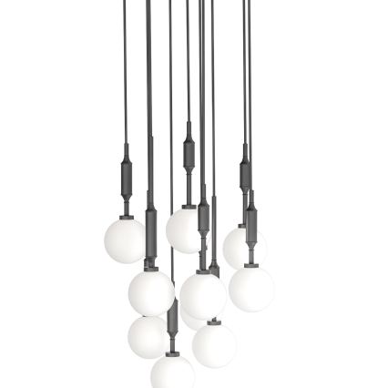 Open Design OR85372 - Lustru pe cablu ERO 10xG9/8W/230V negru