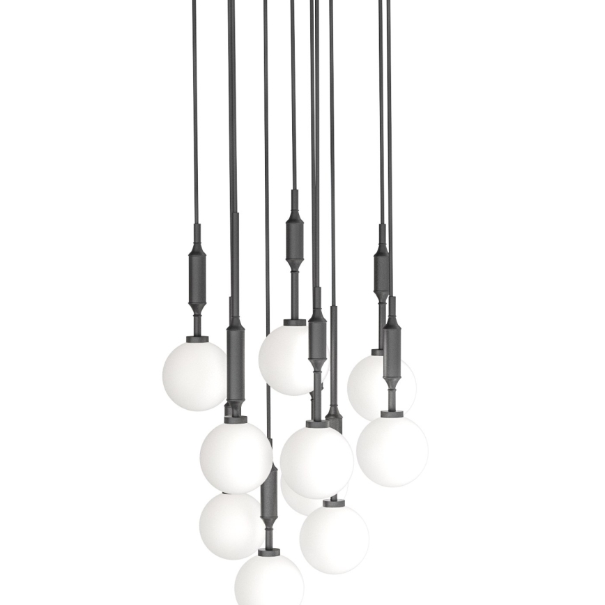 Open Design OR85372 - Lustru pe cablu ERO 10xG9/8W/230V negru