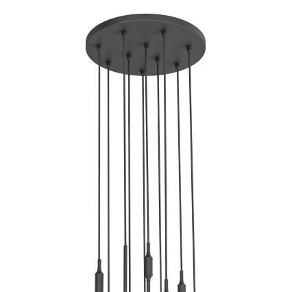 Open Design OR85372 - Lustru pe cablu ERO 10xG9/8W/230V negru