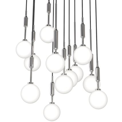 Open Design OR85389 - Lustră suspendată pe cablu ERO, 12 x G9, 8W, 230V, crom lucios
