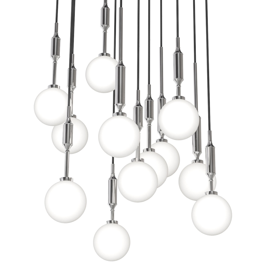 Open Design OR85389 - Lustră suspendată pe cablu ERO, 12 x G9, 8W, 230V, crom lucios
