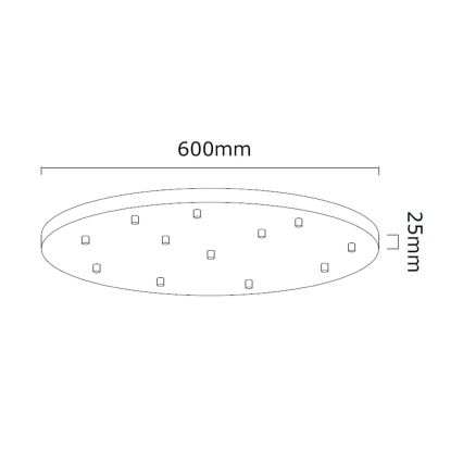 Open Design OR85389 - Lustră suspendată pe cablu ERO, 12 x G9, 8W, 230V, crom lucios