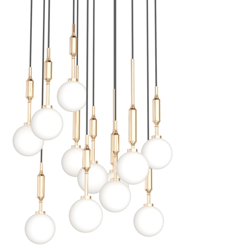 Open Design OR85396 - Lustră suspendată pe cablu ERO 12xG9/8W/230V aurie