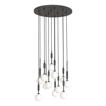 Open Design OR85402 - Lustră suspendată pe cablu ERO 12xG9/8W/230V, neagră
