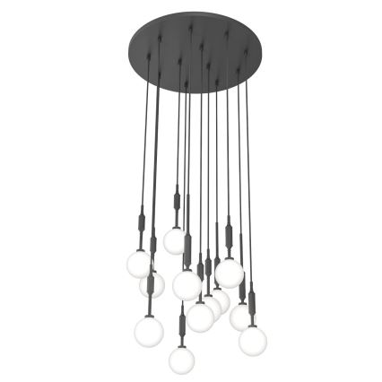 Open Design OR85402 - Lustră suspendată pe cablu ERO 12xG9/8W/230V, neagră