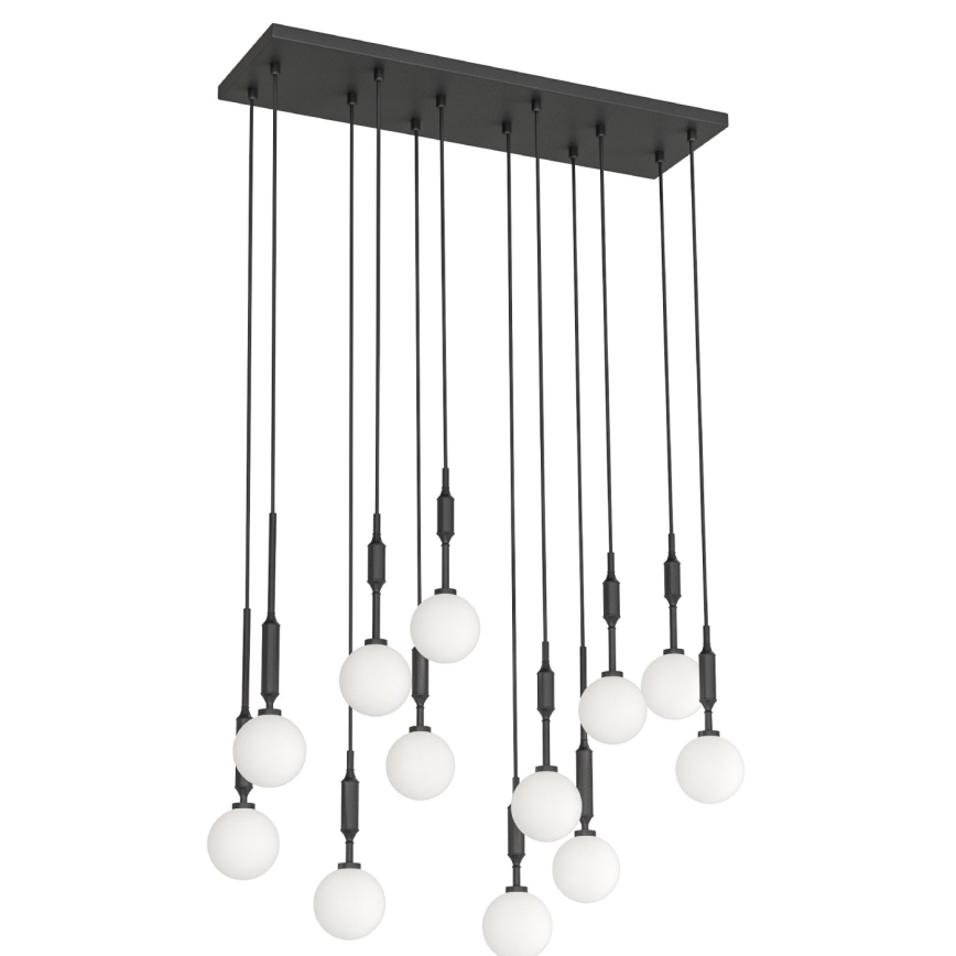 Open Design OR85464 - Lustră suspendată pe cablu ERO 12xG9/8W/230V neagră