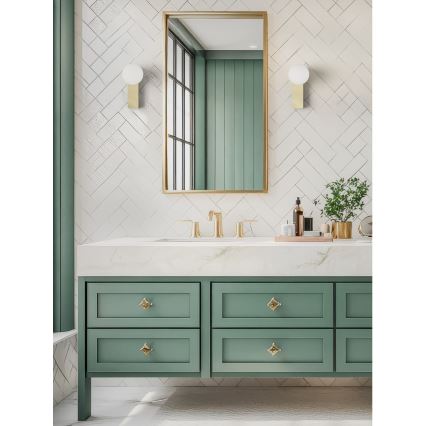 Open Design OR85532 - Aplică de perete pentru baie BOLETTA, 1x G9, 8W, 230V, IP44, alamă