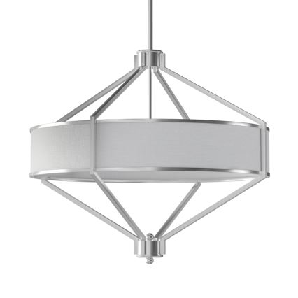 Open Design OR85822 - Lustru cu tijă ZUNDO 4xE27/15W/230V crom mat/alb