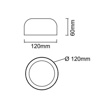 Open Design OR85907 - Plafonieră LED CEDRONE LED/8W/230V 3000/4500/6500K diam. 12 cm bej