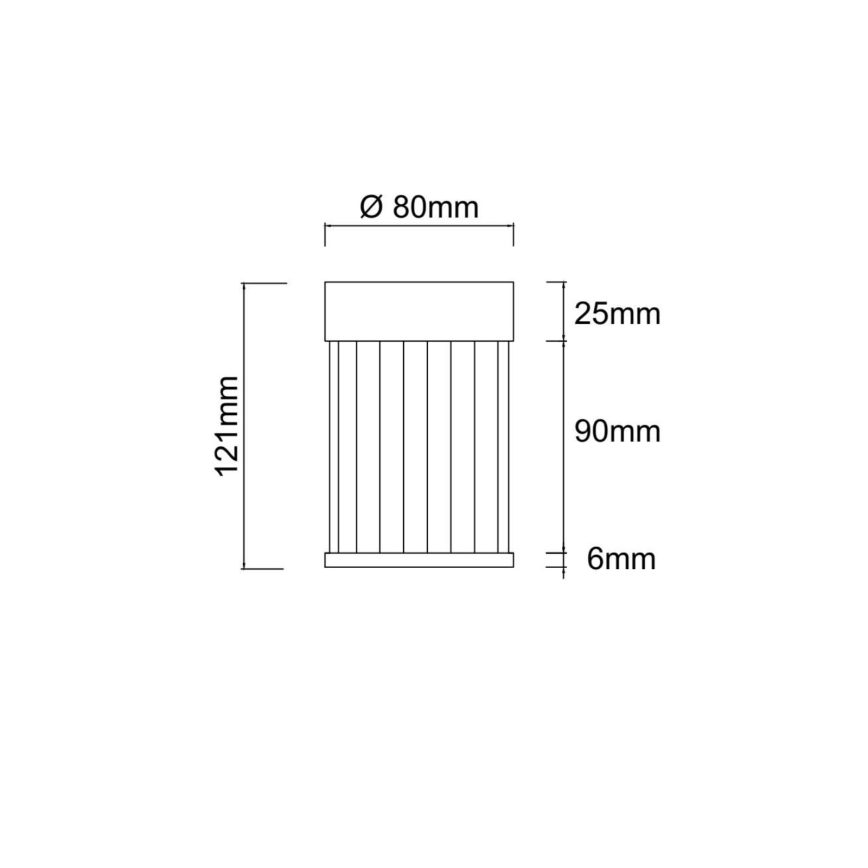 Open Design OR86102 - Spot FIATTO 1xG9/8W/230V, negru