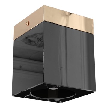 Open Design OR86300 - Spot CUBO 1xG9/8W/230V negru/aur roz